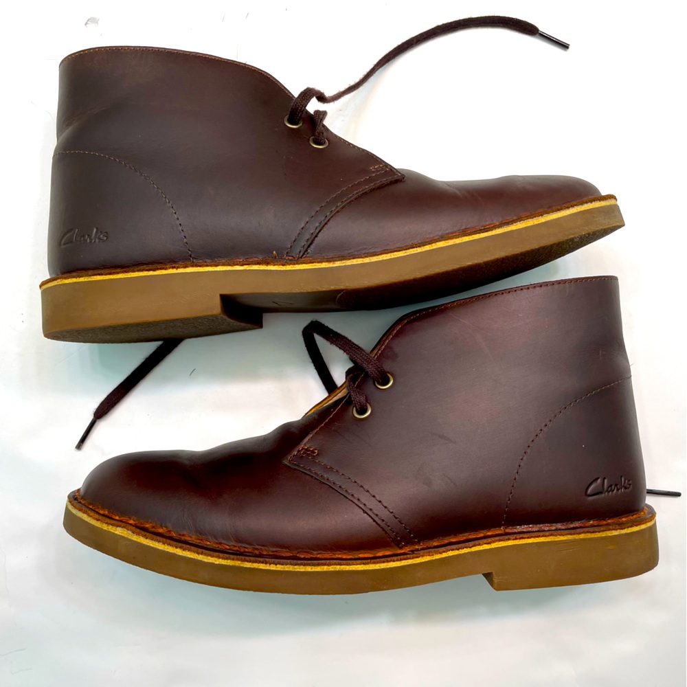 Clarks Originals - Desert Boot Womens Chukka Brown Leather US Size 9.5 M - Picture 1 of 13